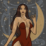 Raina Bloodgood Bubble-Free Sticker, Averil the Artist Collection