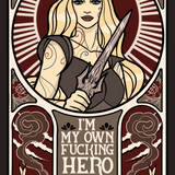 Nephele Bubble-Free Sticker, Averil the Artist Collection