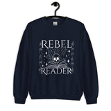 Rebel Reader Unisex Sweatshirt White Logo