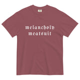 Neri Quote "Melancholy Meatsuit" Comfort Colors Short-Sleeve - White Logo