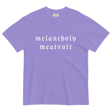 Neri Quote "Melancholy Meatsuit" Comfort Colors Short-Sleeve - White Logo