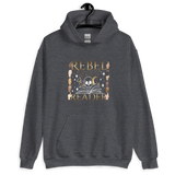 Rebel Reader Unisex Hoodie Gold Logo