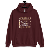 Rebel Reader Unisex Hoodie Gold Logo