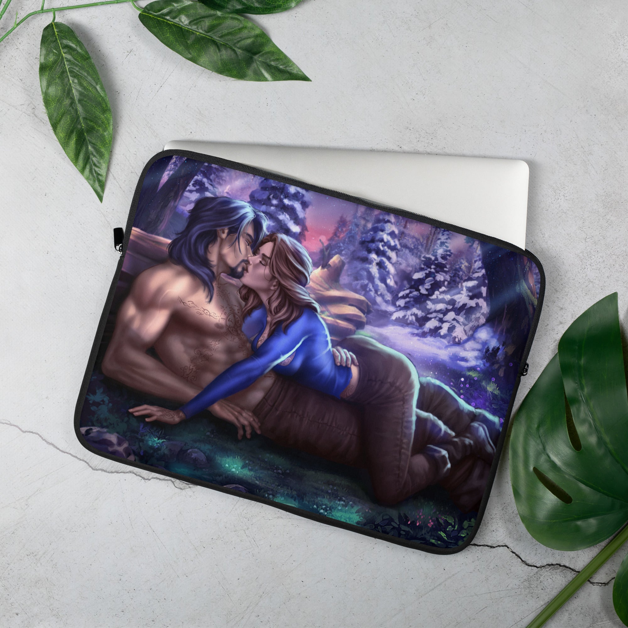 The Kiss - Laptop Sleeve Art by Jakob Drozd