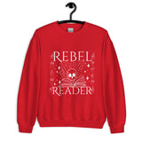 Rebel Reader Unisex Sweatshirt White Logo