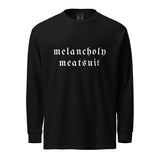 Neri Quote "Melancholy Meatsuit" Comfort Colors Long-Sleeve