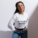 Neri Quote "Melancholy Meatsuit" Comfort Colors Long-Sleeve - Black Logo