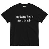 Neri Quote "Melancholy Meatsuit" Comfort Colors Short-Sleeve - White Logo