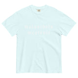 Neri Quote "Melancholy Meatsuit" Comfort Colors Short-Sleeve - White Logo