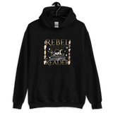 Rebel Reader Unisex Hoodie Gold Logo