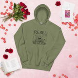 Rebel Reader Unisex Hoodie Black Logo