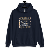 Rebel Reader Unisex Hoodie Gold Logo