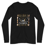 Rebel Reader Unisex Long Sleeve Tee Gold Logo