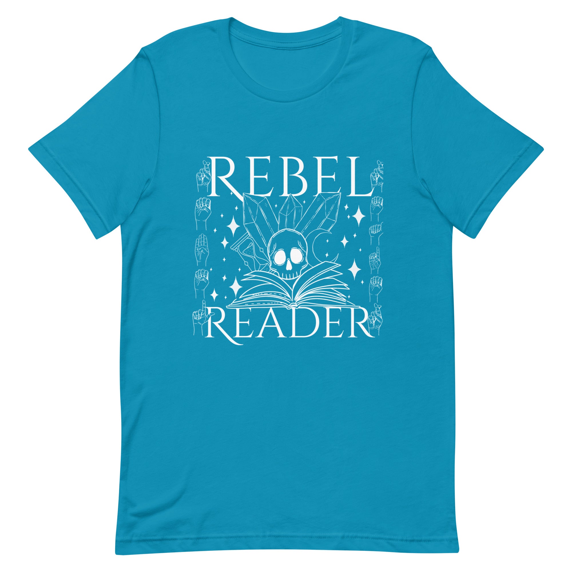 Rebel Reader Unisex T-Shirt White Logo