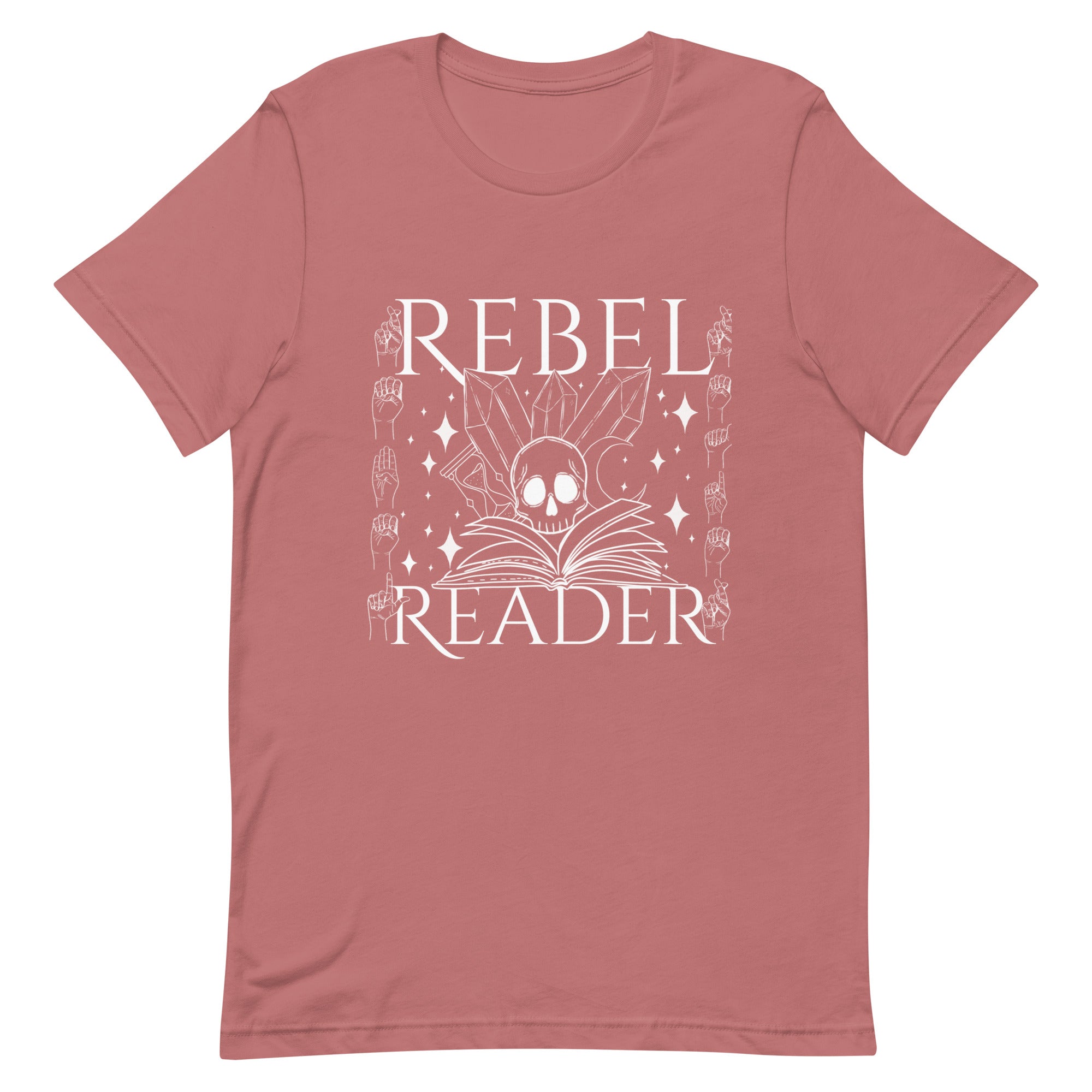 Rebel Reader Unisex T-Shirt White Logo