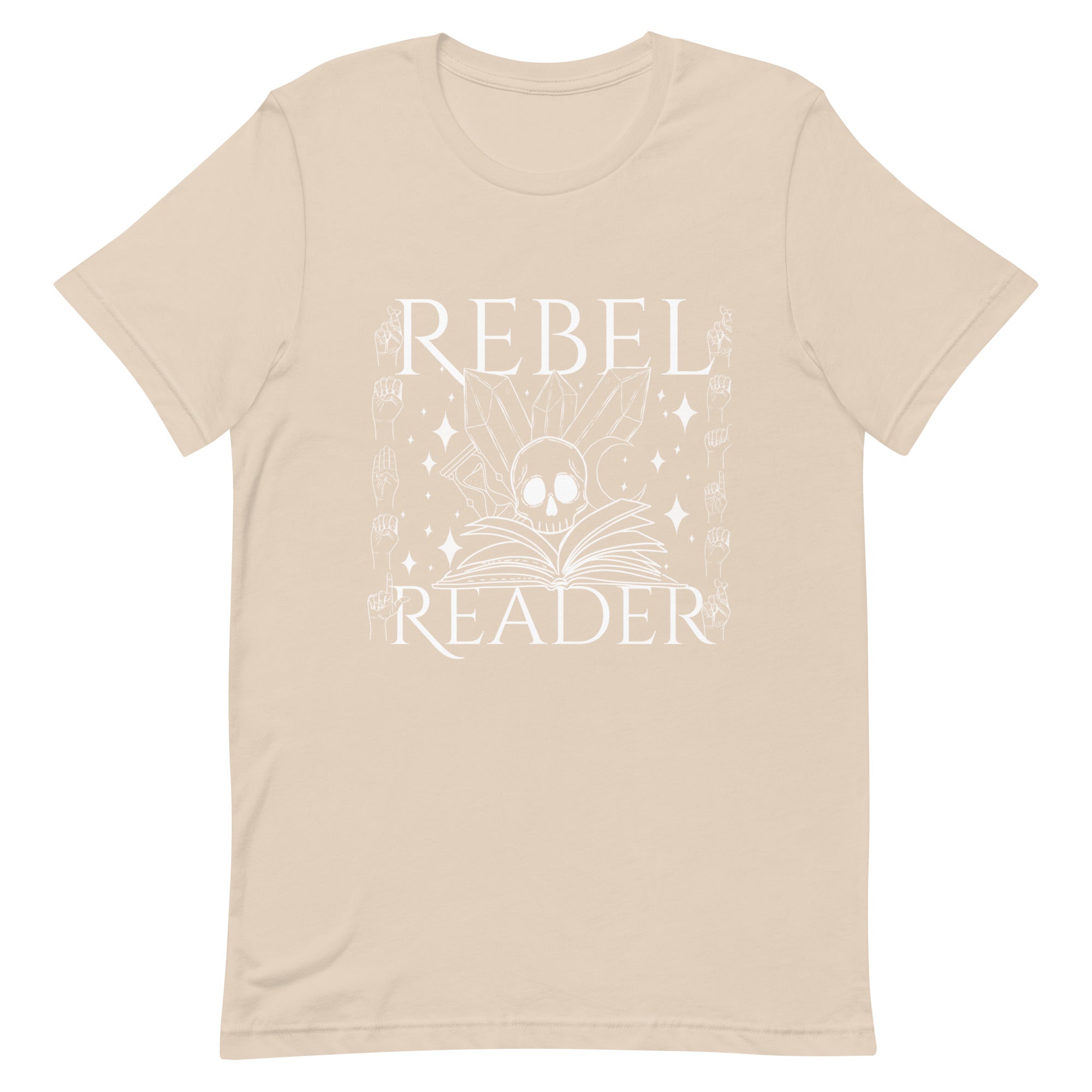 Rebel Reader Unisex T-Shirt White Logo